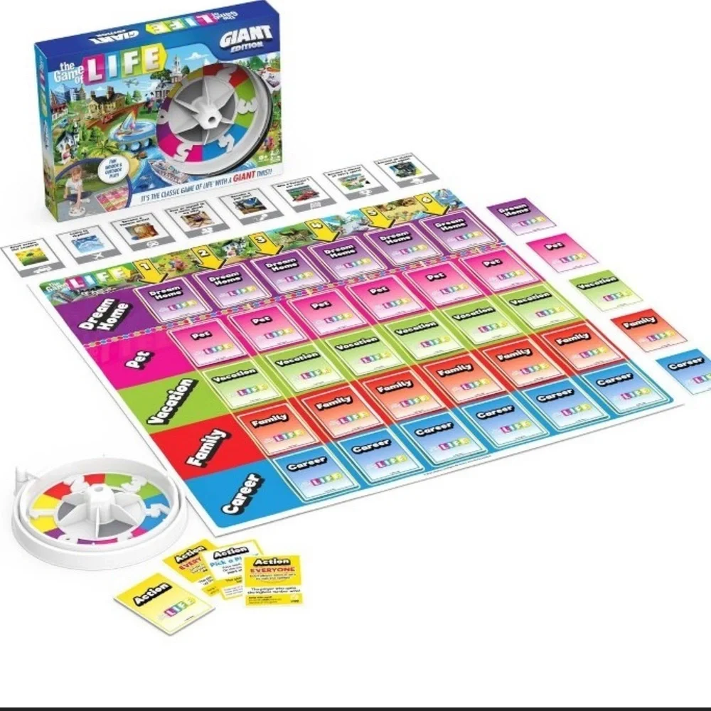 Hasbro The Game of Life Giant Edition - Multicolor